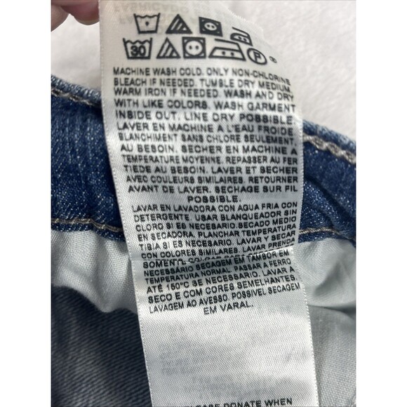LEVI'S 524 Skinny Flare Jeans Blue Juniors Size 7M NEW - Picture 10 of 10